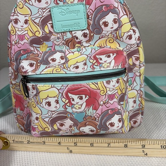 Loungefly Disney Chibi Princess Mini Backpack: Ariel, Cinderella, Belle See Pics - Picture 14 of 14